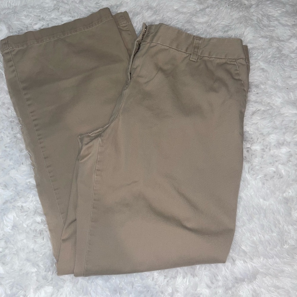 Tommy Hilfiger khaki chino pants slacks boot cut woman’s size 16